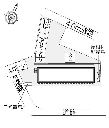 コルサ(34270)の駐車配置図