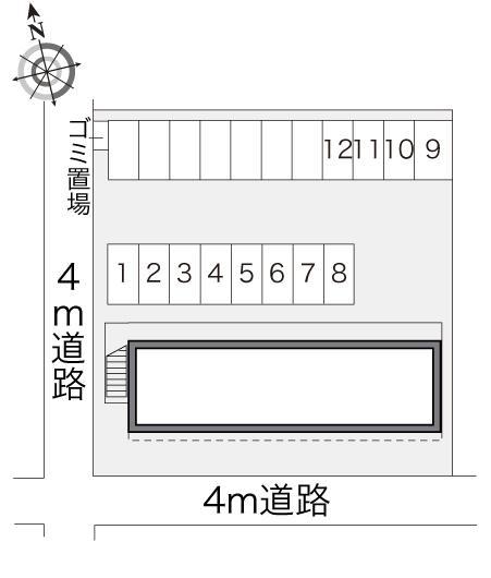 ミレニアム(16710)の駐車配置図