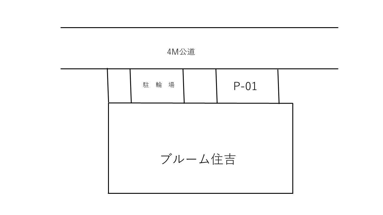 ブルーム住吉の駐車配置図