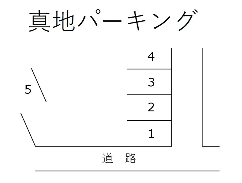 真地パーキングの駐車配置図