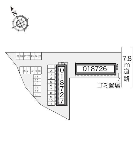 ＳｈｉｎｅＲｏａｄⅡ(18727)の駐車配置図