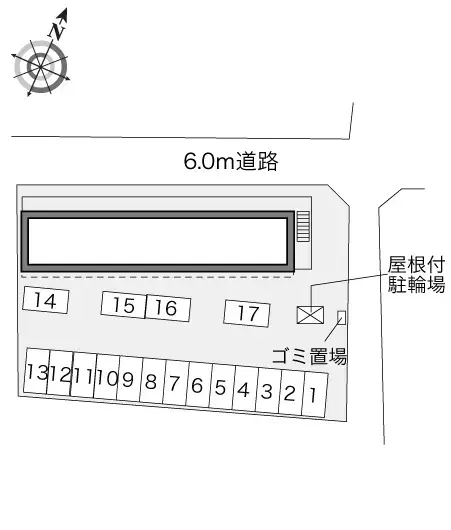 Ｄａｎｄｅｌｉｏｎ(33697)　敷地外駐車場の駐車配置図