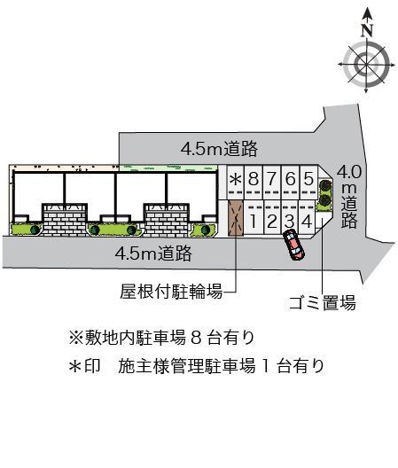 クレイノマルイチ(56695)の駐車配置図