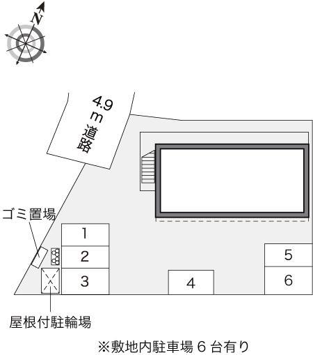 ラポール富士見(18832)の駐車配置図