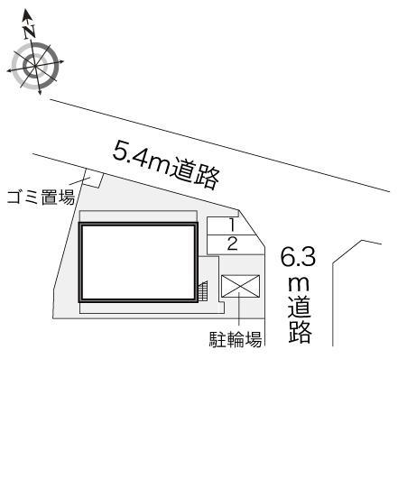 アカツキ　イースト(20550)の駐車配置図