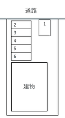 セジュール四番館の駐車場