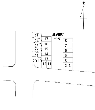 高橋第４駐車場の駐車配置図