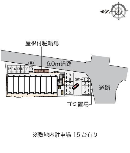 クレイノエバーグリーン(56575)の駐車配置図