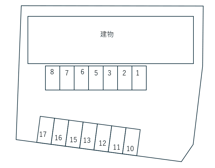 Cosmo　10の駐車配置図