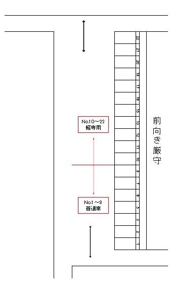 J-059の駐車配置図