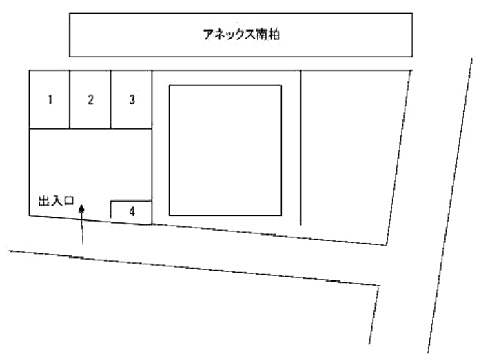 アネックス南柏駐車場の駐車配置図