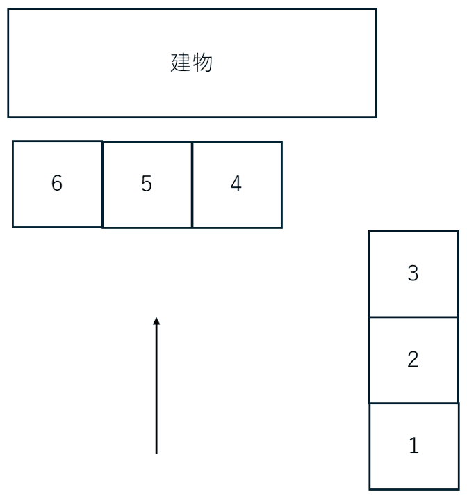 マンション東二見の駐車配置図