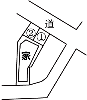 富町1丁目駐車場の駐車配置図