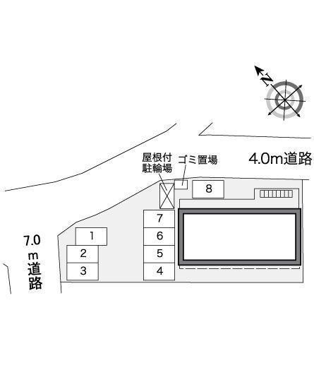 リバーサイド播磨(38734)の駐車配置図