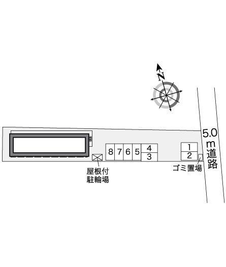 Ｃｏｍｅｔｓ(26596)の駐車配置図