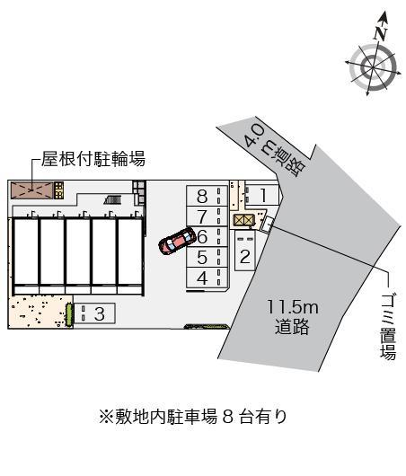 クレイノベラカーサ(56345)の駐車配置図