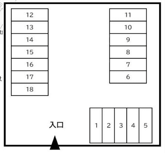 慈林パーキングⅡ の駐車配置図