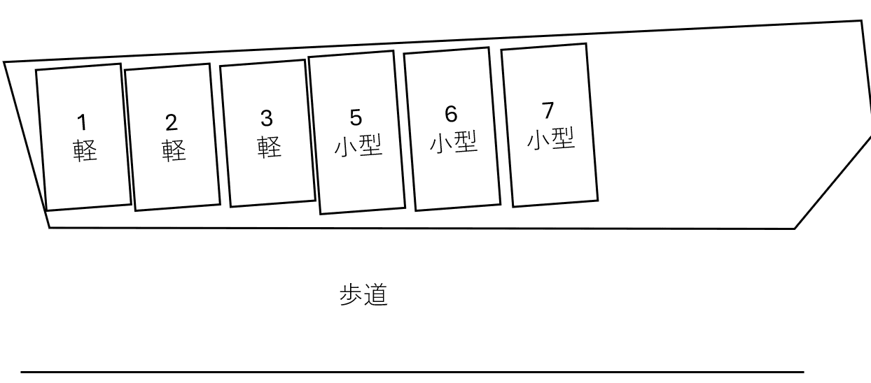 覚王山通パーキングの駐車配置図