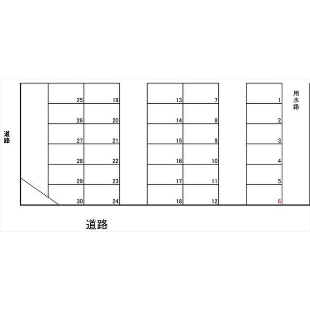 本町舘パーキングの駐車配置図