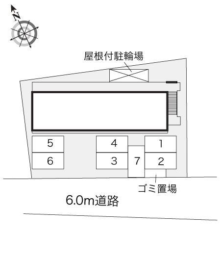 ＯＫＵＢＯ(22068)の駐車配置図