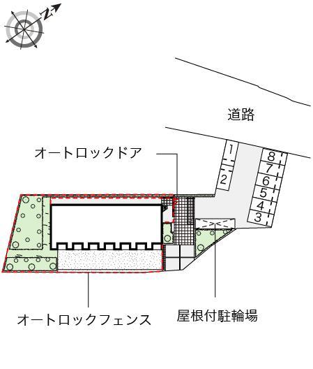 アベニール麻生Ⅱ(52873)の駐車配置図
