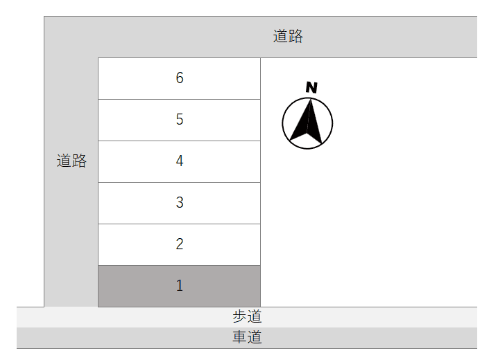K-0136駐車場の駐車配置図