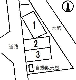 村上パーキング　砂利の駐車配置図