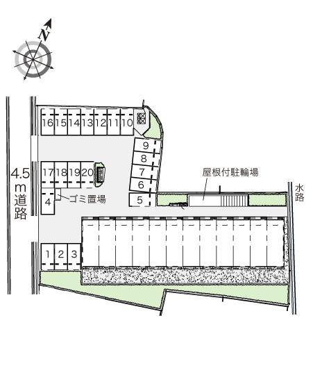 フラワー(41888)の駐車配置図
