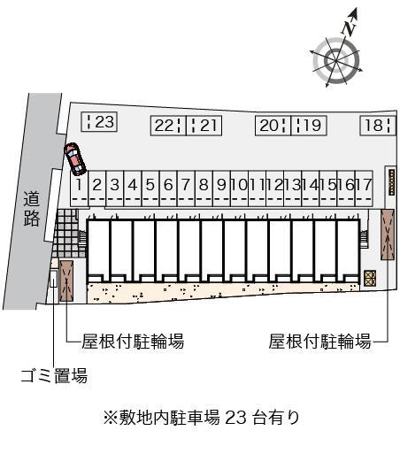 クレイノアストライア(58094)の駐車配置図