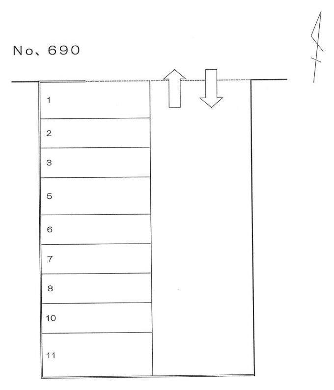 ６９０の駐車配置図