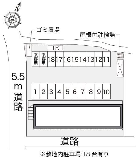 長沢(20106)の駐車配置図