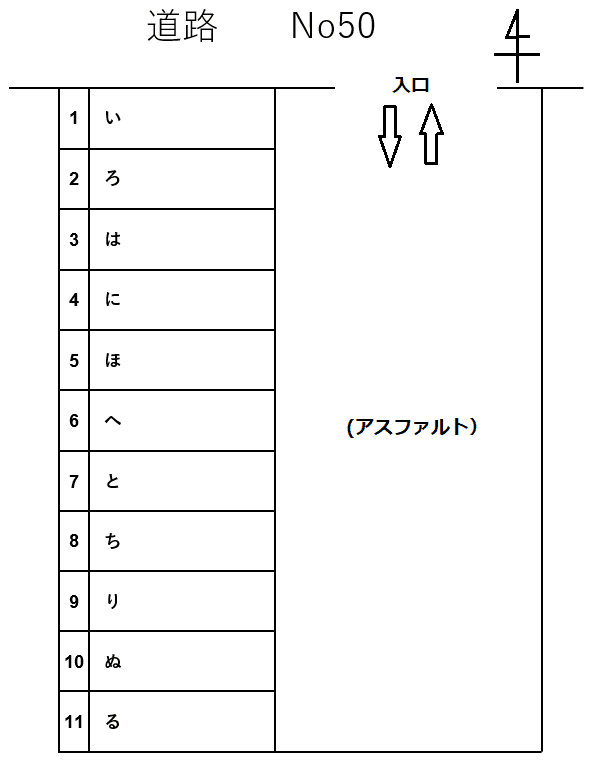 犬山-50の駐車配置図
