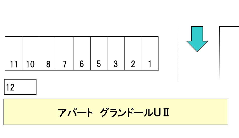 寺内駐車場の駐車配置図