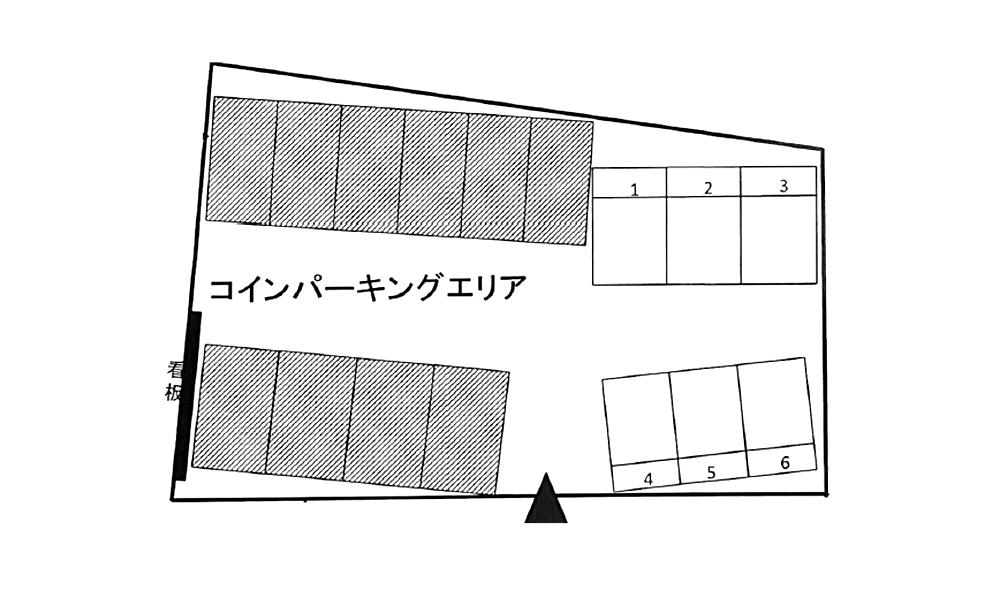 上和田901パーキングの駐車配置図