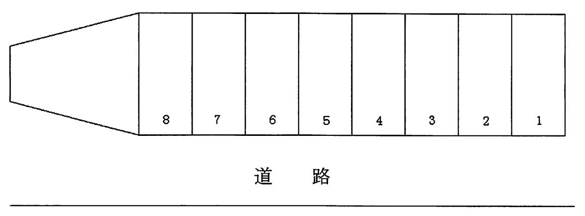 友田１丁目第２パーキングの駐車配置図