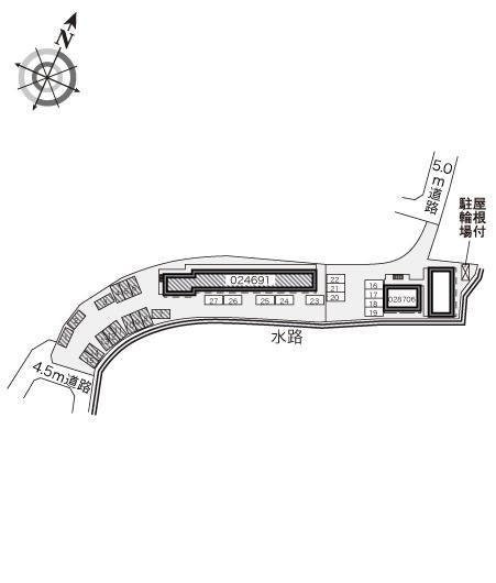 赤田(24691)の駐車配置図