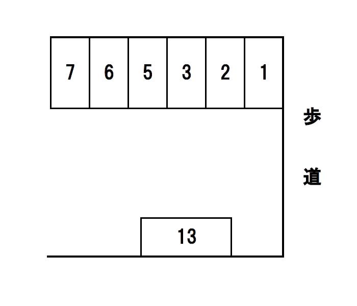 若宮町駐車場の駐車配置図