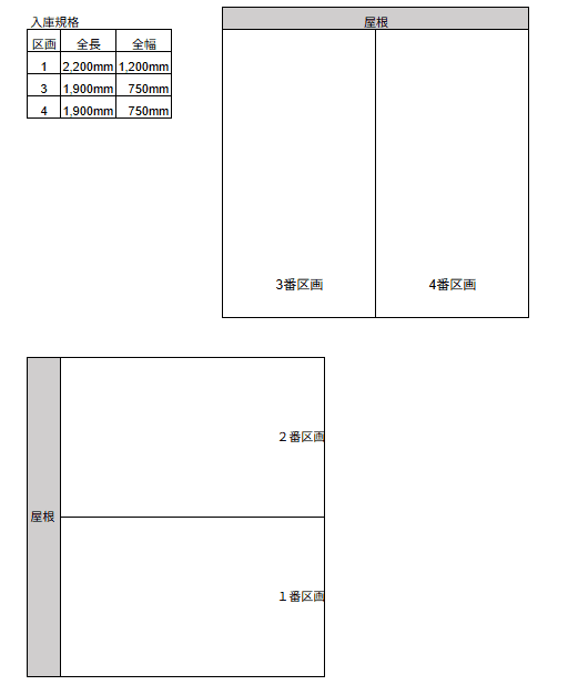 スムーズパーク池袋1丁目（バイク専用）の駐車配置図