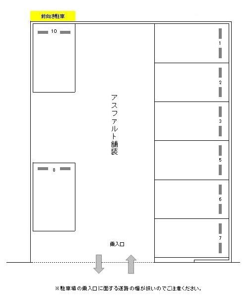 J-543の駐車配置図