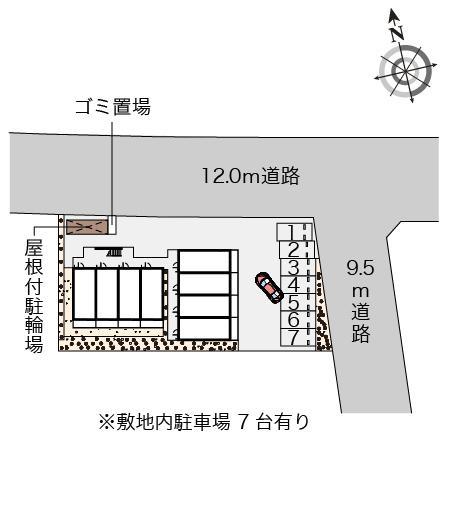 ミランダばうレジデンス湘南(56211)の駐車配置図