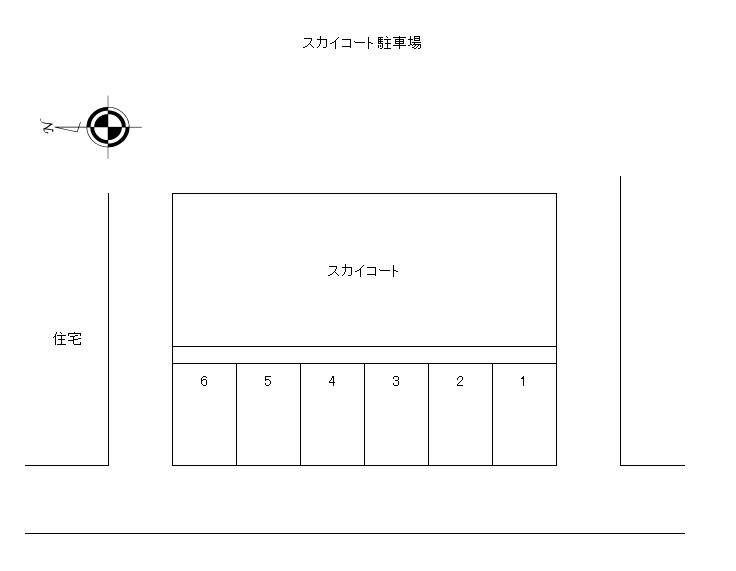 スカイコート駐車場の駐車配置図