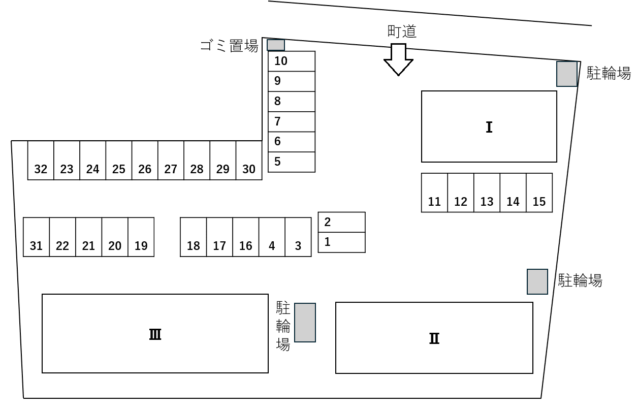 エスタド・ブリッサ駐車場の駐車配置図