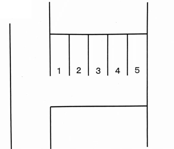 高砂７−３駐車場の駐車配置図