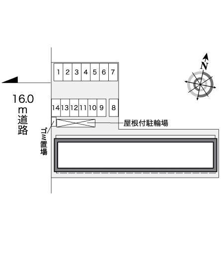 緑ヶ丘(26403)の駐車配置図