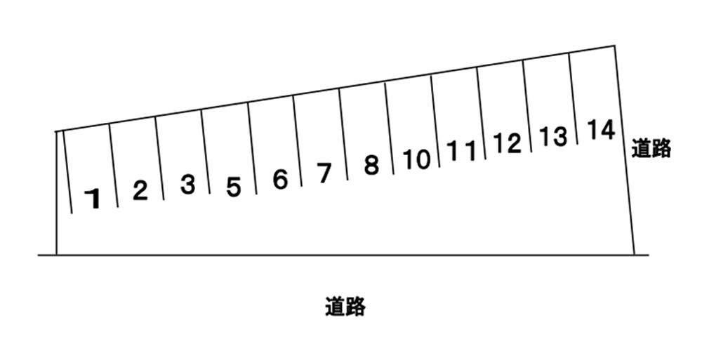 泉１丁目Ｎパーキングの駐車配置図