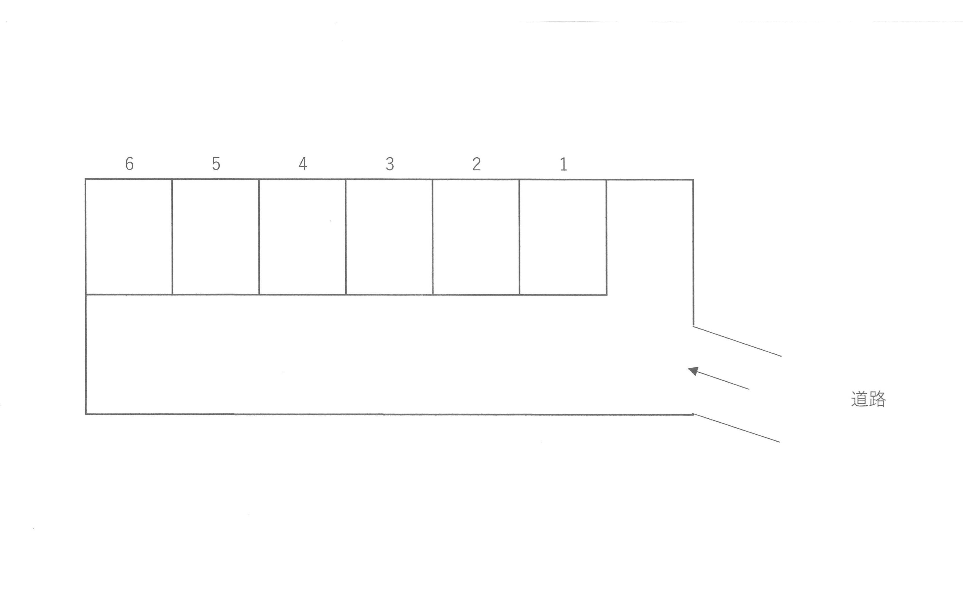 稲積1丁目月極駐車場の駐車配置図