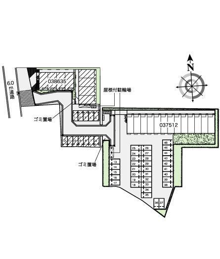 コンディネント(38635)の駐車配置図