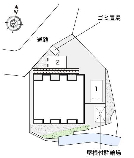 サンルージュ　池田(53831)の駐車配置図