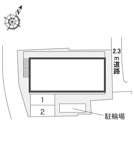 ハイランドⅡ(18671)の駐車配置図
