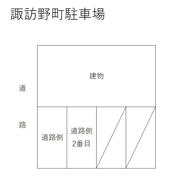 諏訪野町駐車場の駐車配置図
